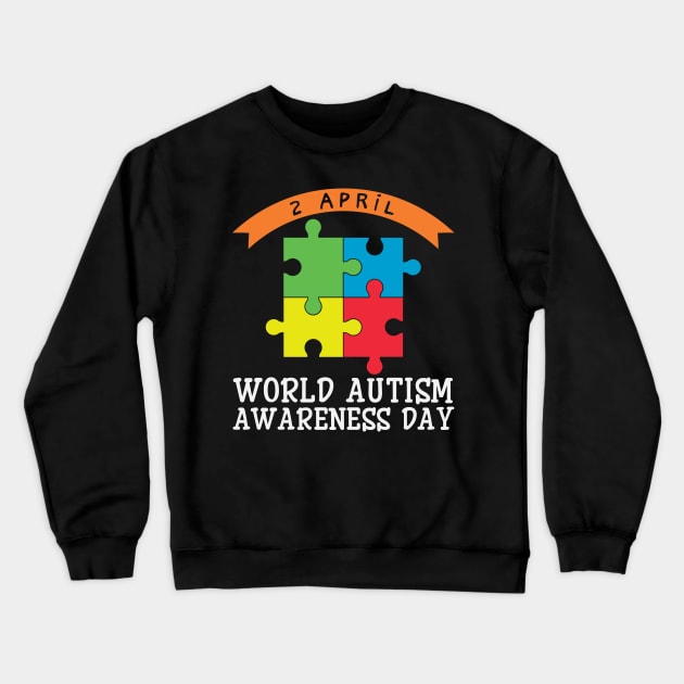 world autism awareness day Crewneck Sweatshirt by busines_night